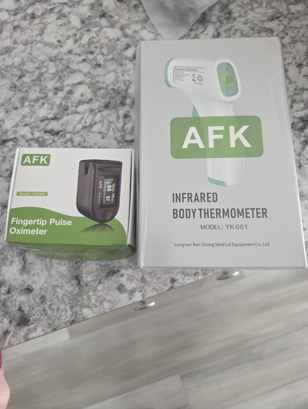 NIB Bundle Of 2 Oximeter And Thermometer